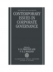 Contemporary Issues In Corporate Governance Hardcover