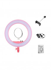 LR160 Ring LED Video Light Pink