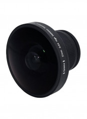 Fisheye Lens For Sony Camera Black