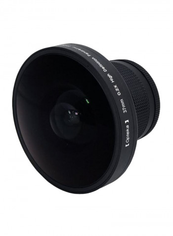 Fisheye Lens For Sony Camera Black