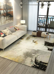 Pattern Printed Anti-Slip Carpet Multicolour 140x200centimeter