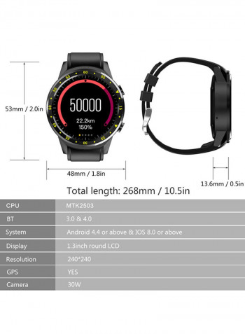 Touchscreen Smartwatch Black