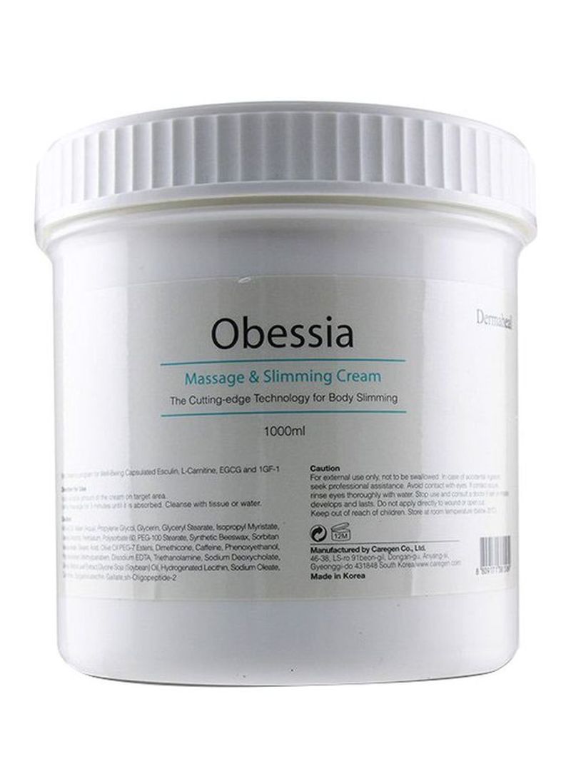 Obessia Massage And Slimming Cream Clear 1000ml