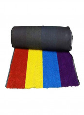 Rainbow Artificial Grass Carpet Red/Yellow/Blue 2x15meter reviews Rainbow Artificial Grass Carpet Red/Yellow/Blue 2x15meter