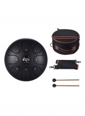 8-Tone Steel Tongue Drum With Carry Bag