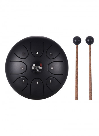 8-Tone Steel Tongue Drum With Carry Bag
