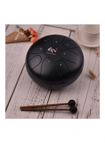 8-Tone Steel Tongue Drum With Carry Bag
