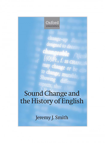 Sound Change And The History Of English Hardcover