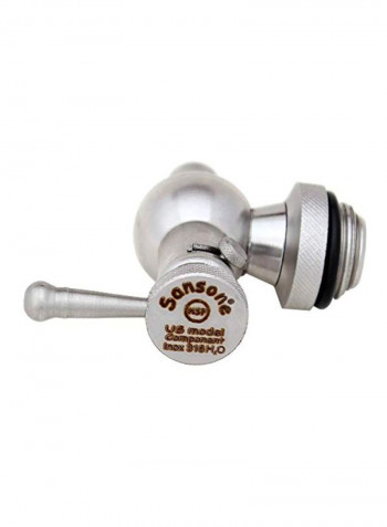 Stainless Steel Water Dispenser With Spigot Silver 15L