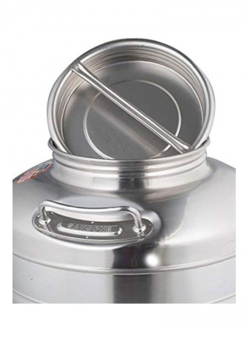 Stainless Steel Water Dispenser With Spigot Silver 15L