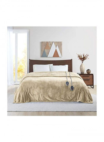 Berber Electric Bed Blanket Tan Queen