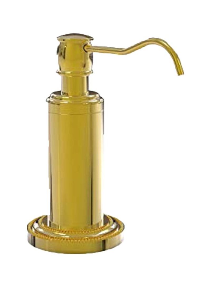 Dottingham Collection Vanity Top Soap Dispenser Gold 5ounce