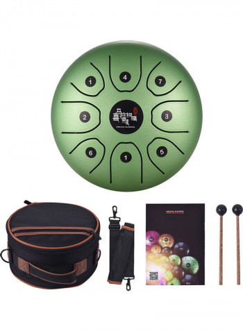 8-Tone Steel Tongue Drum With Carry Bag