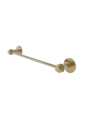 Mercury Collection Dotted Accent Towel Bar Gold 30inch