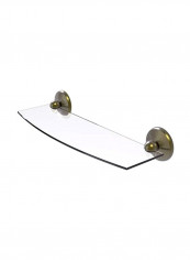 Prestige Monte Carlo Collection Wall Mounted Glass Shelf Gold/Clear 18inch