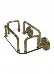 Prestige Wall Mounted Guest Towel Holder Gold/Clear