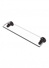 Wall Mounted Glass Shelf Clear/Brown 22x5x2.8inch