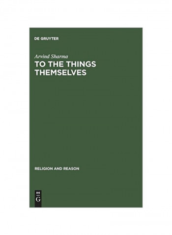 To The Things Themselves Hardcover