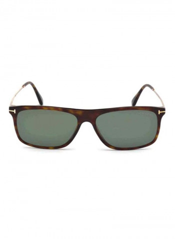 Rectangular Shape Sunglasses - Lens Size: 57 mm