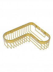 Toiletry Shower Basket Gold 9.8x8.5x3inch