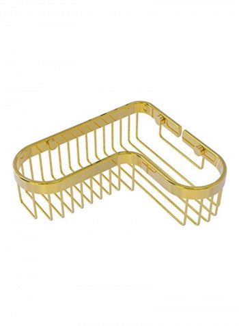 Toiletry Shower Basket Gold 9.8x8.5x3inch