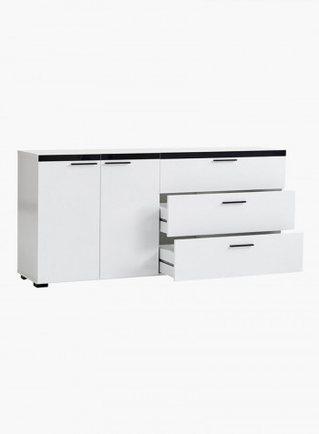 3-Drawer And 2-Door Sideboard Multicolour 180 x 84 x 42centimeter
