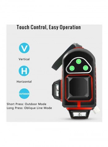 Laser Beam Level Meter Red/Black