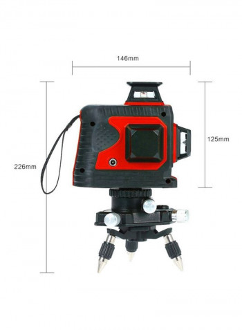 Laser Beam Level Meter Red/Black