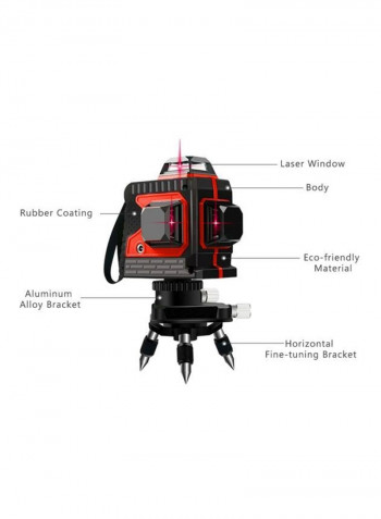 Laser Beam Level Meter Red/Black
