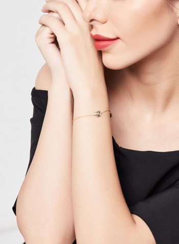 18K Gold Diamond Chain Bracelet