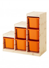 Storage Box Beige/Orange 94x44x91centimeter reviews Storage Box Beige/Orange 94x44x91centimeter