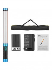 Handheld LED Video And Photography Light Black/Blue/White