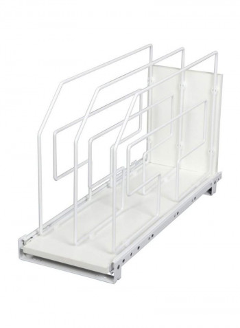 Tray Divider Cabinet Organizer White 9inch