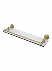 Dottingham Collection Gallery Rail Glass Shelf Gold/Clear 22inch