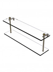 Glass Shelf Organizer Clear/Black 22inch