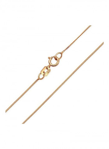 14 Karat Rose Gold Curb Chain Necklace