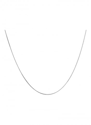 14 Karat White Gold Cuban Chain Necklace