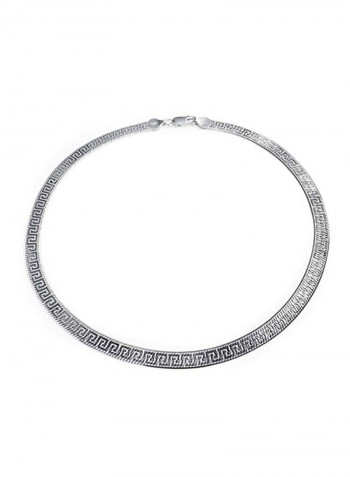 925 Sterling Silver Herringbone Chain Necklace