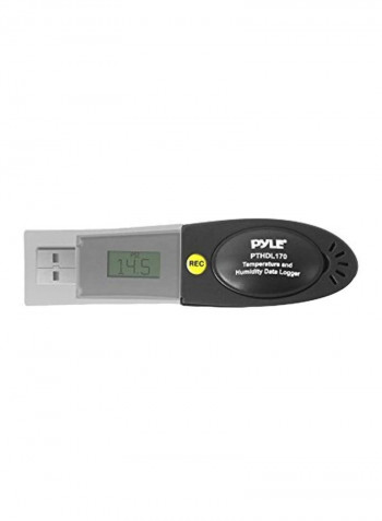 External Monitor Temperature Display Black/White 4.5x1.3x0.9inch