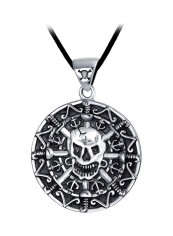 925 Sterling Silver Coin Medallion Pendant Necklace