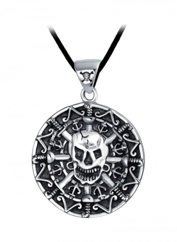 925 Sterling Silver Coin Medallion Pendant Necklace