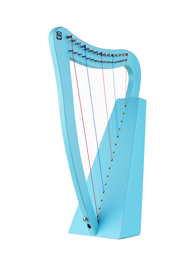 15-String Wooden Lyre Harp