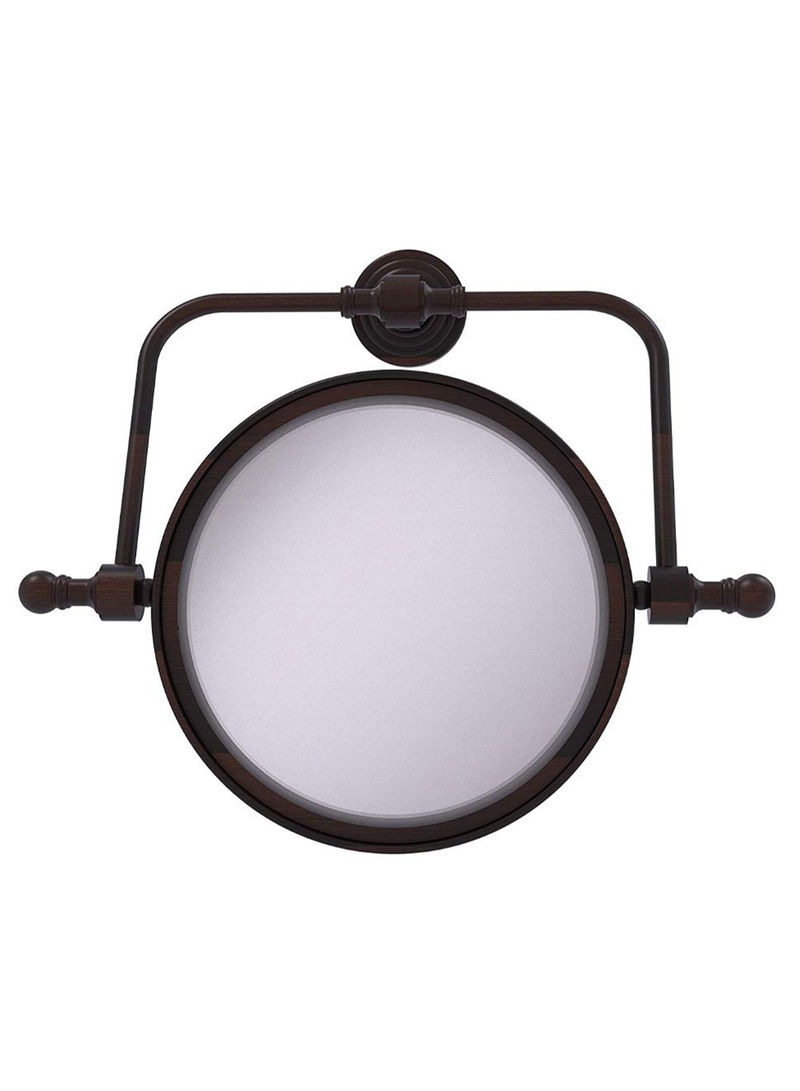 Retro Wave Collection Wall Mounted Make-Up Mirror Black