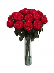 Artificial Fancy Rose Silk Flower Arrangement Red/Green reviews Artificial Fancy Rose Silk Flower Arrangement Red/Green