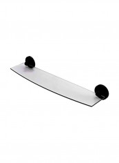 Prestige Regal Collection Glass Shelf Clear/Black 24inch