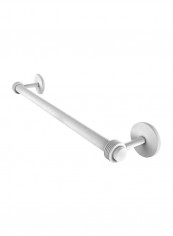 Satellite Orbit Two Collection Groovy Detail Towel Bar White 36inch