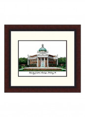 Southern Mississippi Legacy Alumnus Lithographic Photo With Frame Brown/Black/White 18x16inch