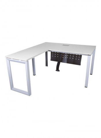 Modern Workstation Without Drawer White 75x75x180cm