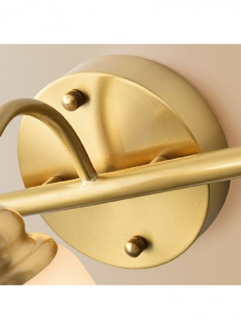 3 Heads Copper Mirror Wall Lamp Yellow 60 x 20 x 20cm