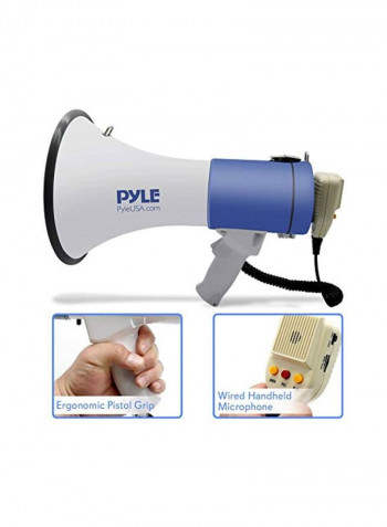 Megaphone PA Bullhorn Speaker PMP59IR White/Blue
